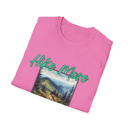 Trail Bliss Tee - Hike More, Worry Less | Eco-Friendly Ring-Spun Cotton Hiking Shirt