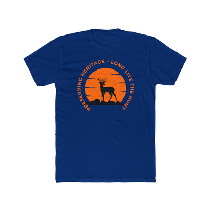 “American Hunting Heritage Men’s Tee - Long live the Hunt | Lightweight Cotton Crew Shirt”