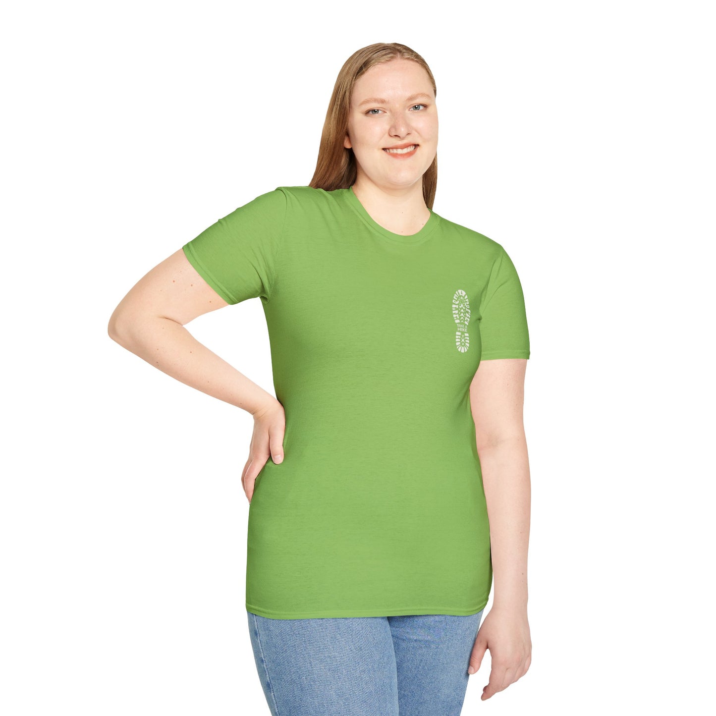 Unisex Take a Hike Soft-Style Tee - 100% Cotton Comfort with Durable Twill Tape & Ribbed Collar