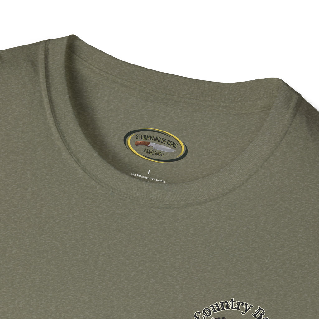 Unisex ‘Country Boys Always Survive’ Tee - Soft Ring-Spun Cotton, Durable Twill Tape Shoulders, Ethically Made & Oeko-Tex Certified