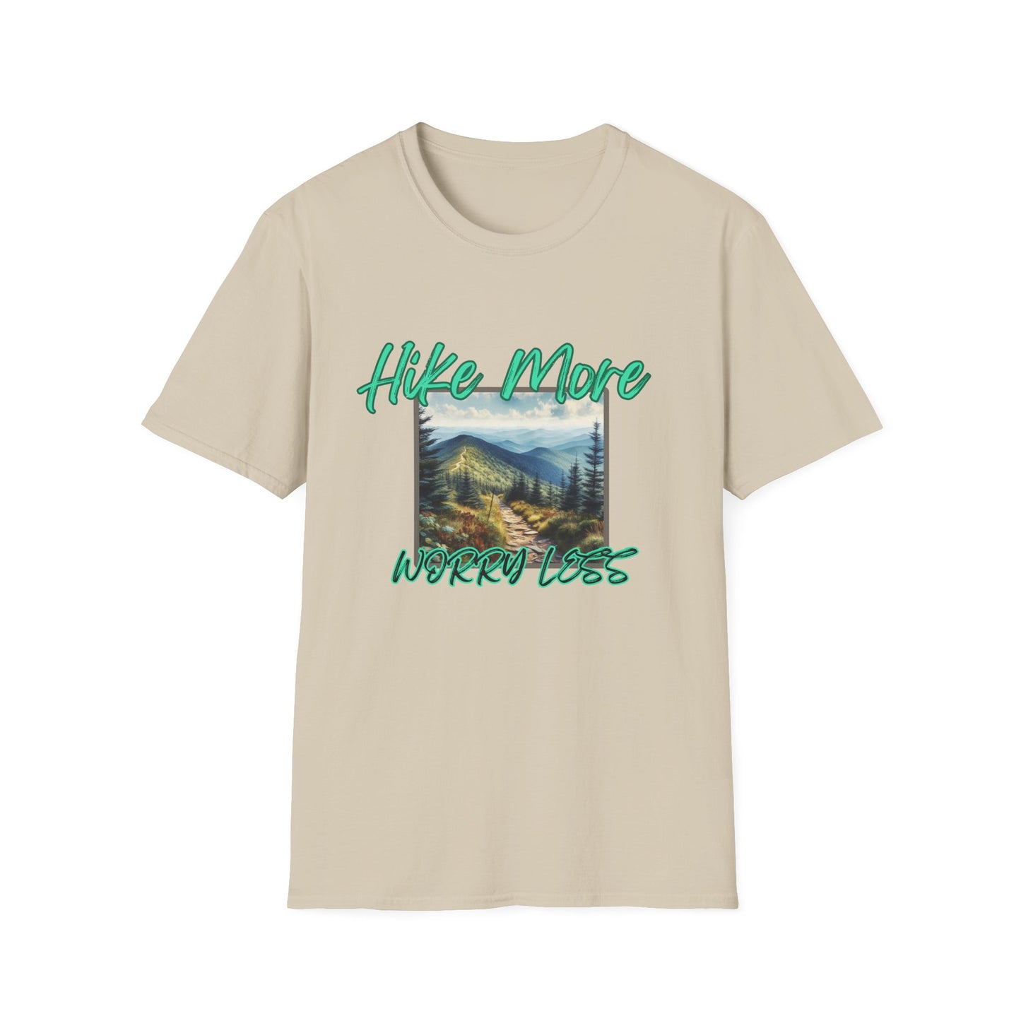 Trail Bliss Tee - Hike More, Worry Less | Eco-Friendly Ring-Spun Cotton Hiking Shirt