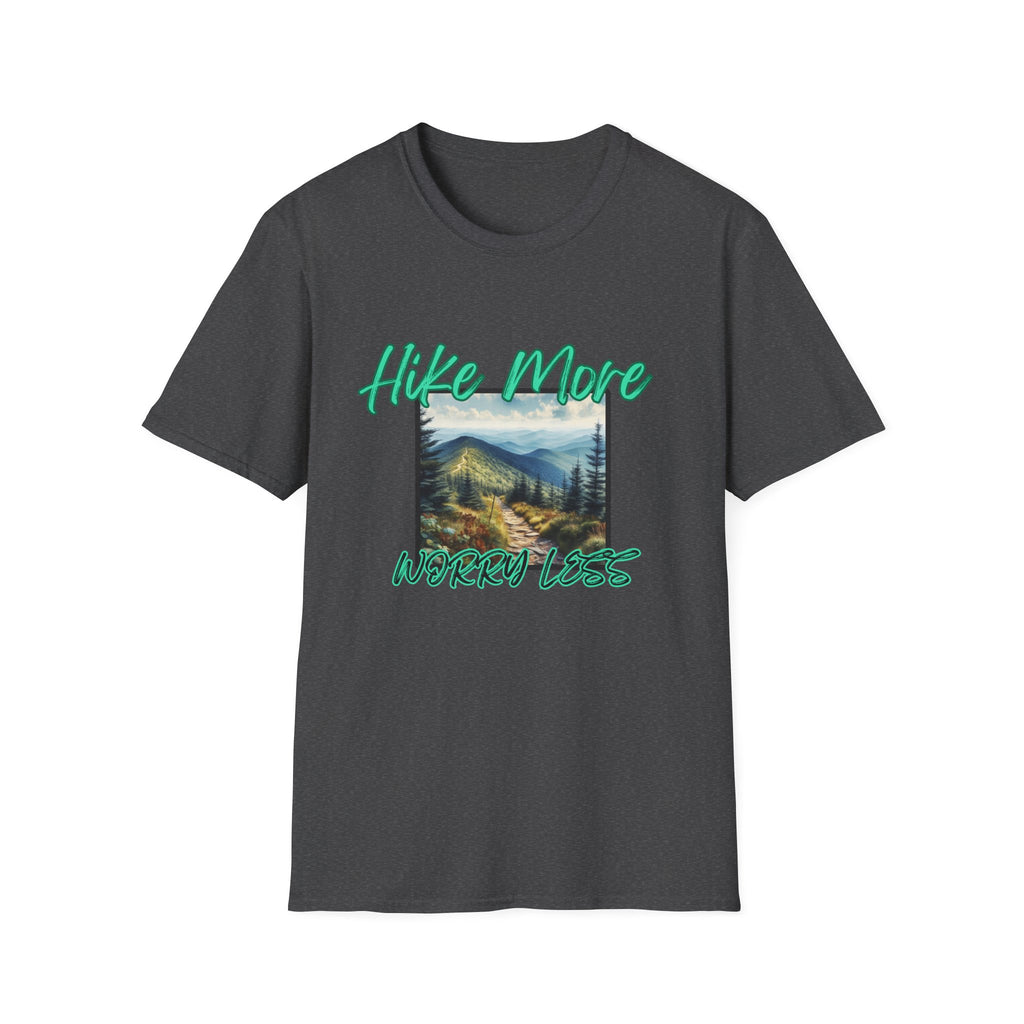 Trail Bliss Tee - Hike More, Worry Less | Eco-Friendly Ring-Spun Cotton Hiking Shirt