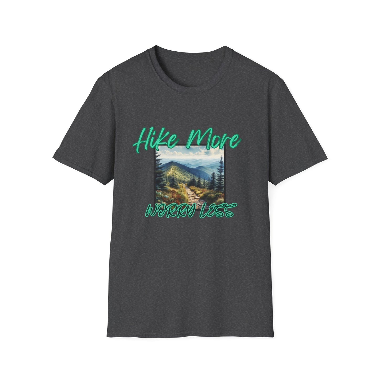 Trail Bliss Tee - Hike More, Worry Less | Eco-Friendly Ring-Spun Cotton Hiking Shirt