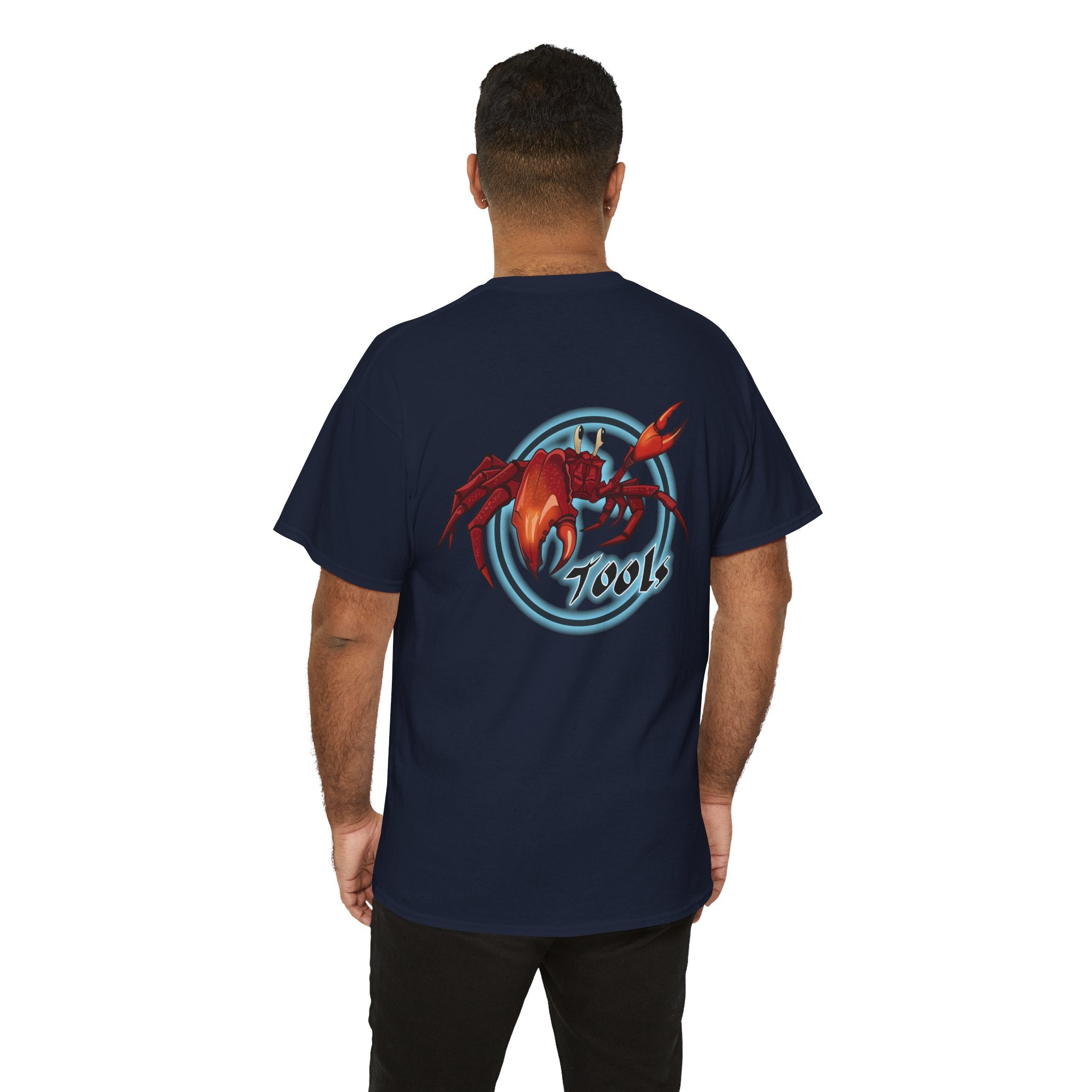 Crab-Themed Unisex Heavy Cotton Tee - Fun Seafood T-Shirt, Beach Wear, Summer Party, Ocean Lover Gift, Casual Style