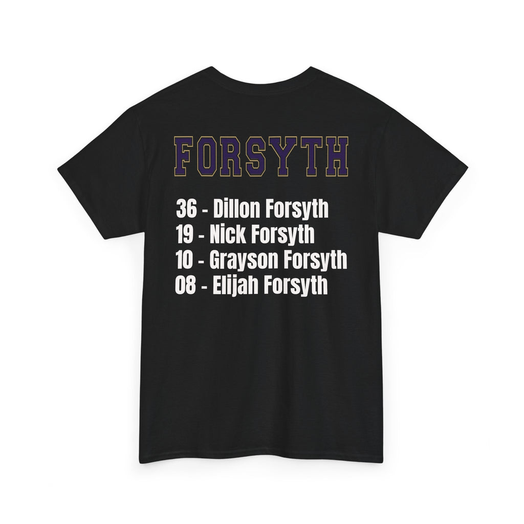 Football Fan Unisex Heavy Cotton Tee | Panthers Support Shirt, Team Pride Wear, Sports Apparel, Game Day T-Shirt, Forsyth Tee