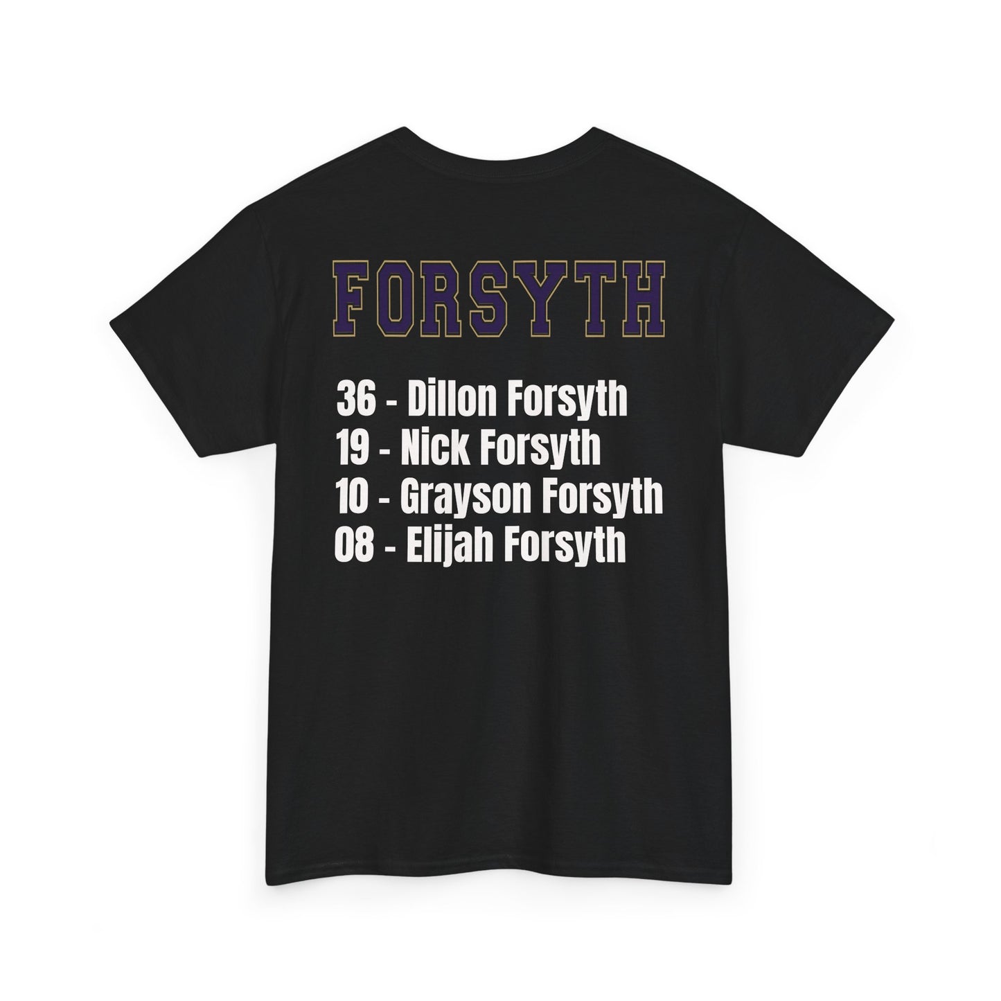 Football Fan Unisex Heavy Cotton Tee | Panthers Support Shirt, Team Pride Wear, Sports Apparel, Game Day T-Shirt, Forsyth Tee