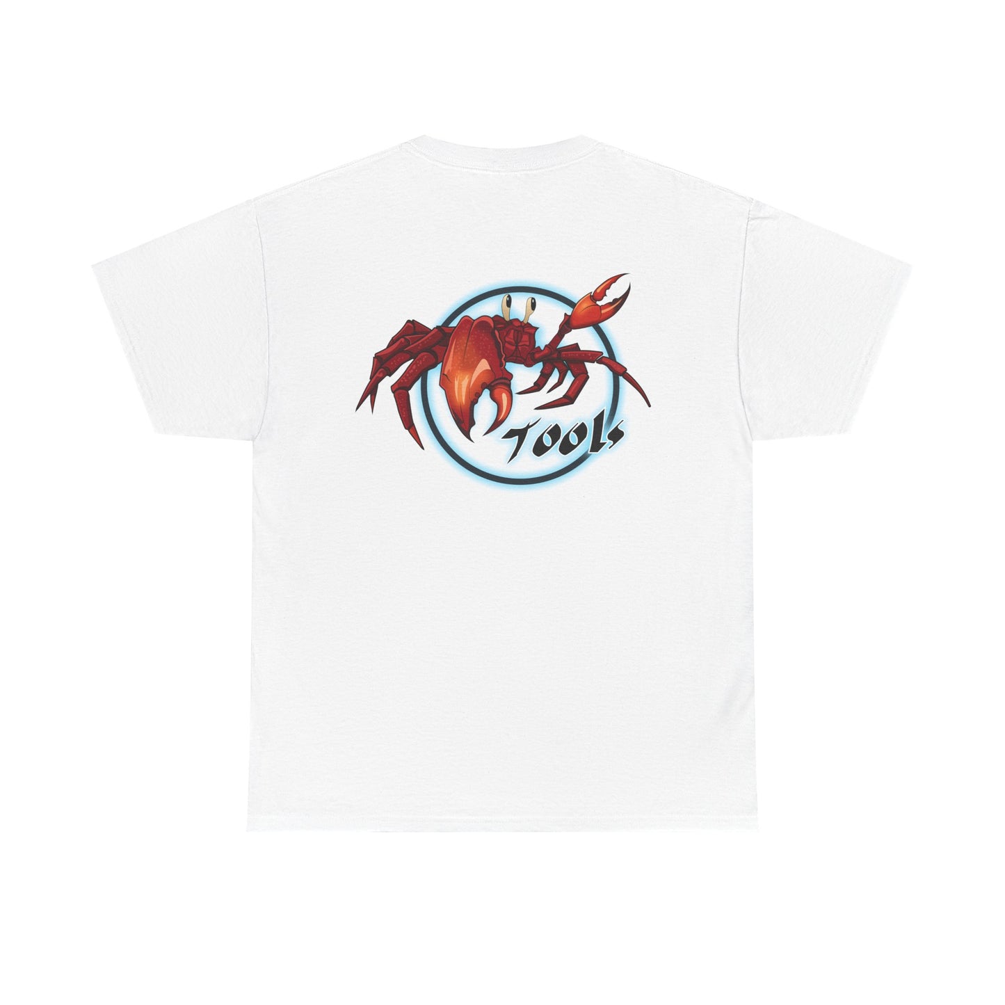 Crab-Themed Unisex Heavy Cotton Tee - Fun Seafood T-Shirt, Beach Wear, Summer Party, Ocean Lover Gift, Casual Style