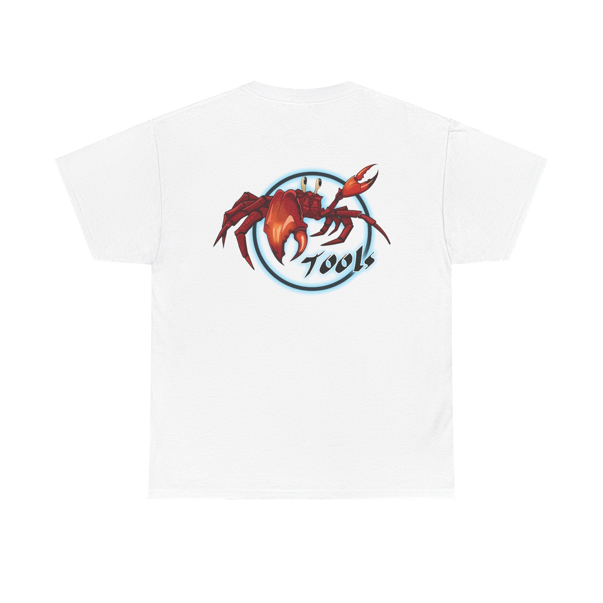 Crab-Themed Unisex Heavy Cotton Tee - Fun Seafood T-Shirt, Beach Wear, Summer Party, Ocean Lover Gift, Casual Style