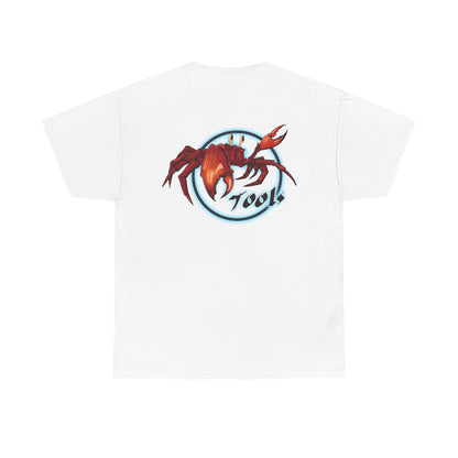 Crab-Themed Unisex Heavy Cotton Tee - Fun Seafood T-Shirt, Beach Wear, Summer Party, Ocean Lover Gift, Casual Style