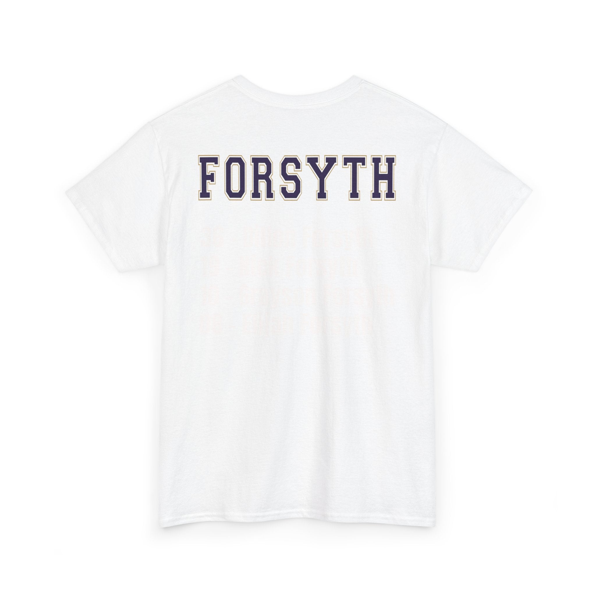 Football Fan Unisex Heavy Cotton Tee | Panthers Support Shirt, Team Pride Wear, Sports Apparel, Game Day T-Shirt, Forsyth Tee
