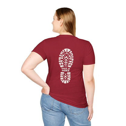 Unisex Take a Hike Soft-Style Tee - 100% Cotton Comfort with Durable Twill Tape & Ribbed Collar