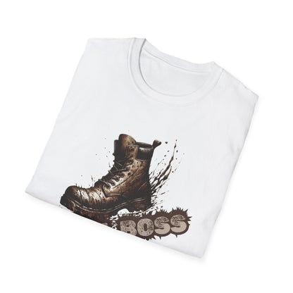 Trail Boss Cotton Tee: Bear-Proof Humor, Eco-Friendly Comfort, Versatile Outdoor Wear