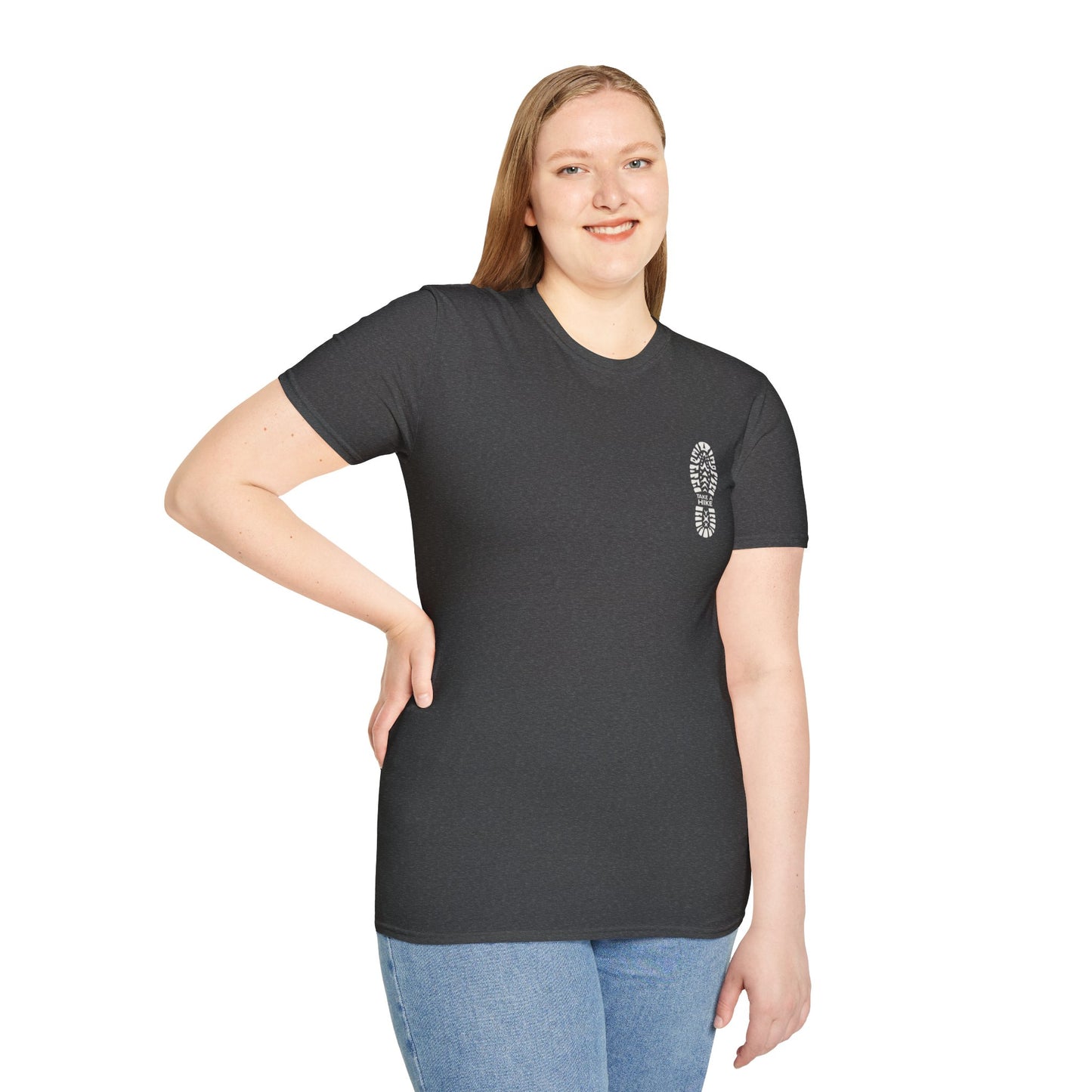 Unisex Take a Hike Soft-Style Tee - 100% Cotton Comfort with Durable Twill Tape & Ribbed Collar