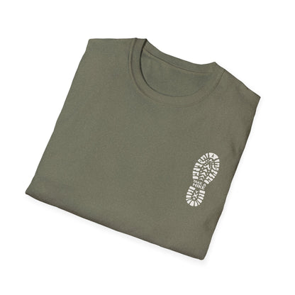 Unisex Take a Hike Soft-Style Tee back print- 100% Cotton Comfort with Durable Twill Tape & Ribbed Collar