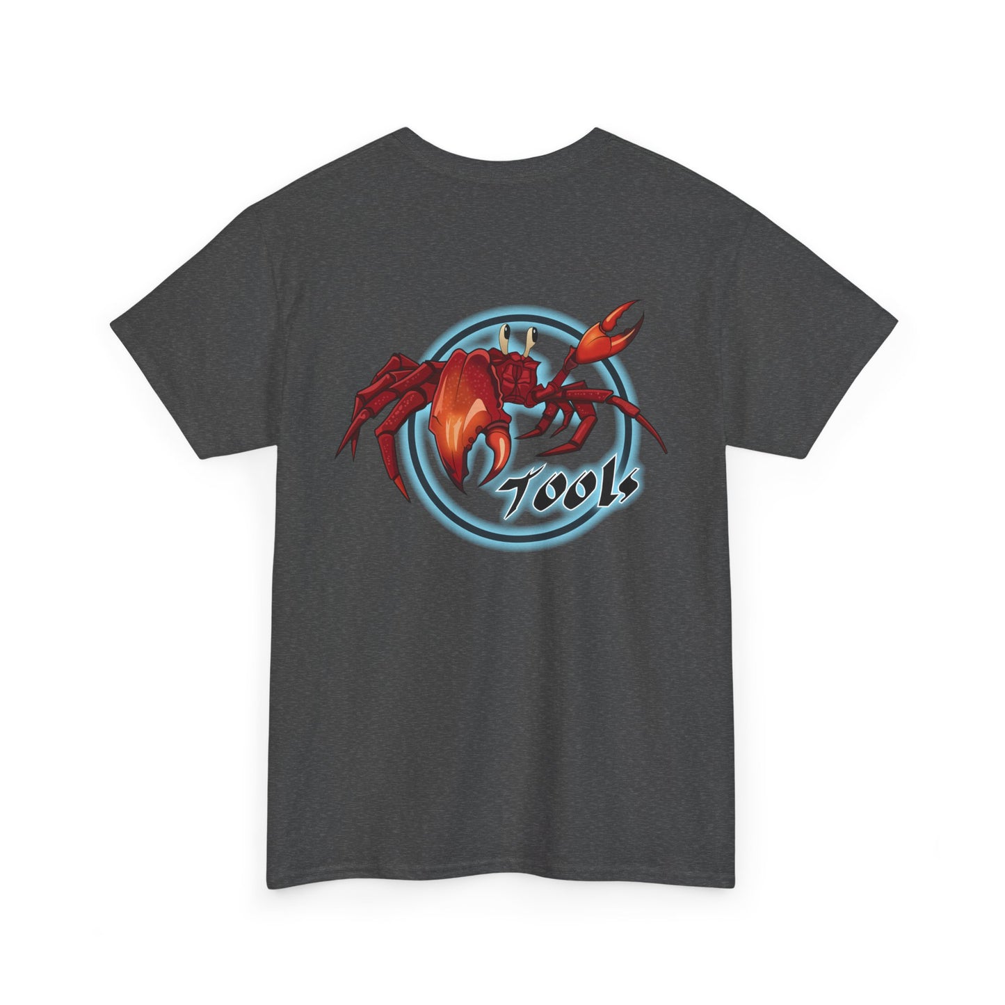 Crab-Themed Unisex Heavy Cotton Tee - Fun Seafood T-Shirt, Beach Wear, Summer Party, Ocean Lover Gift, Casual Style