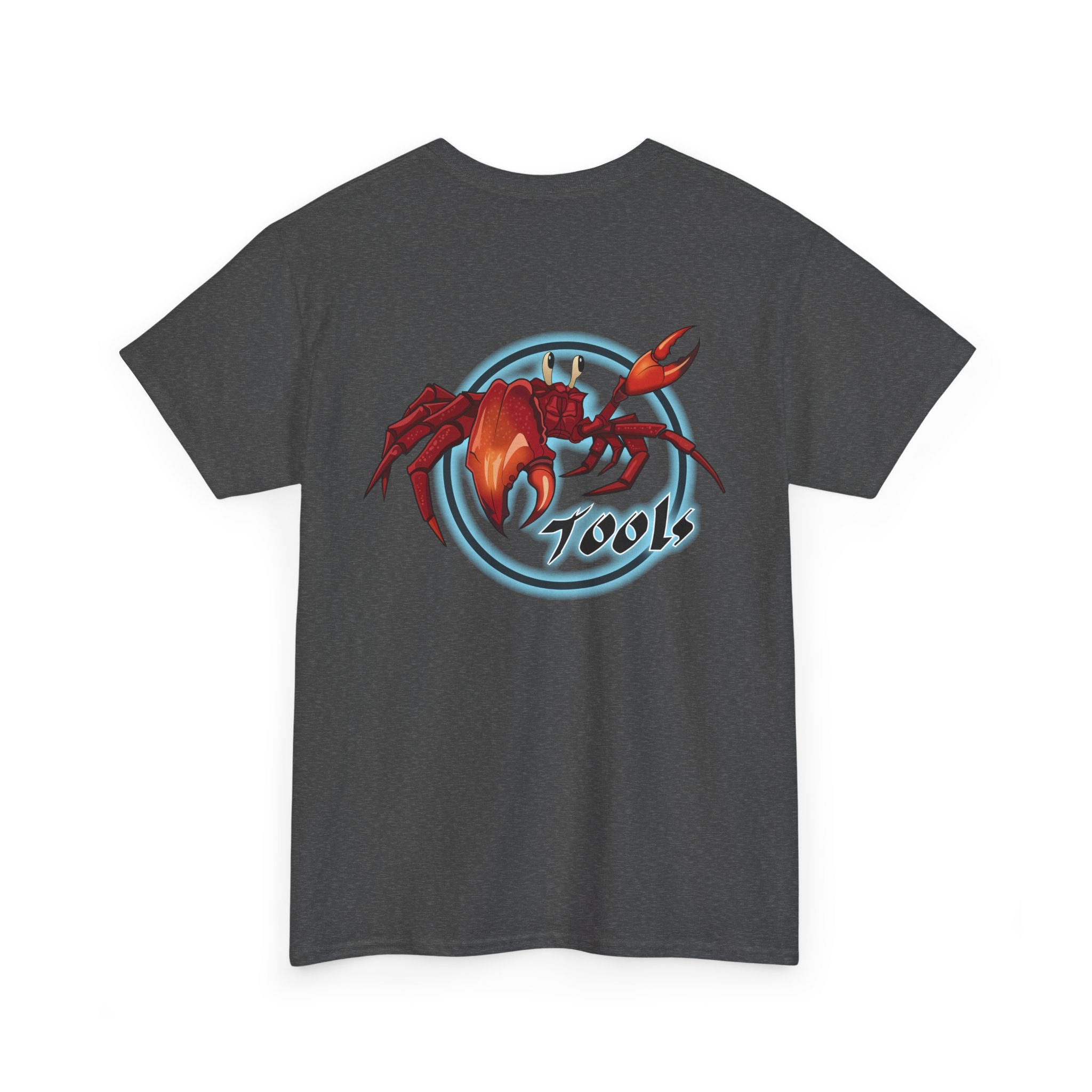 Crab-Themed Unisex Heavy Cotton Tee - Fun Seafood T-Shirt, Beach Wear, Summer Party, Ocean Lover Gift, Casual Style