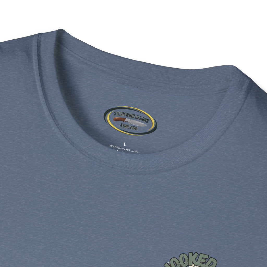 Unisex ‘Hooked on Trout Fishing’ Tee - Soft-Style Comfort | 100% Cotton Crewneck Shirt
