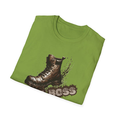 Trail Boss Cotton Tee: Bear-Proof Humor, Eco-Friendly Comfort, Versatile Outdoor Wear