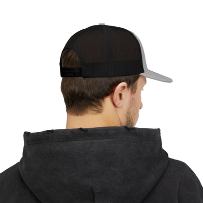 Embroidered Snapback Trucker Cap, Stylish Cap for Outdoor Enthusiasts, Unique Gift for Him, Custom Hat for Events, Casual Everyday Wear