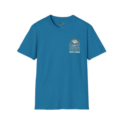 Unisex ‘Hooked on Trout Fishing’ Tee - Soft-Style Comfort | 100% Cotton Crewneck Shirt
