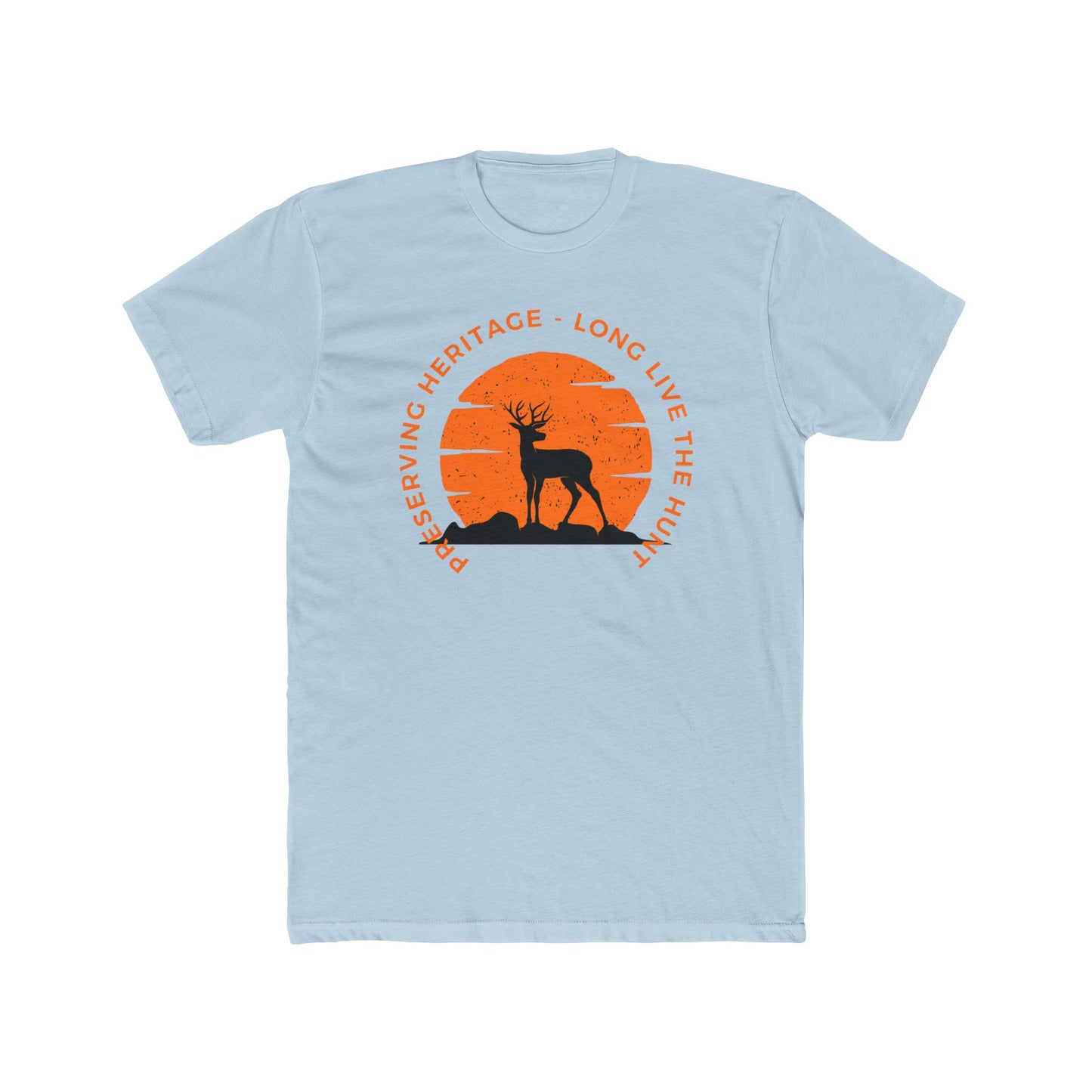 “American Hunting Heritage Men’s Tee - Long live the Hunt | Lightweight Cotton Crew Shirt”