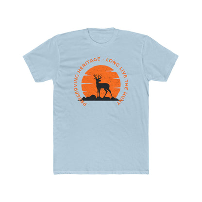 “American Hunting Heritage Men’s Tee - Long live the Hunt | Lightweight Cotton Crew Shirt”
