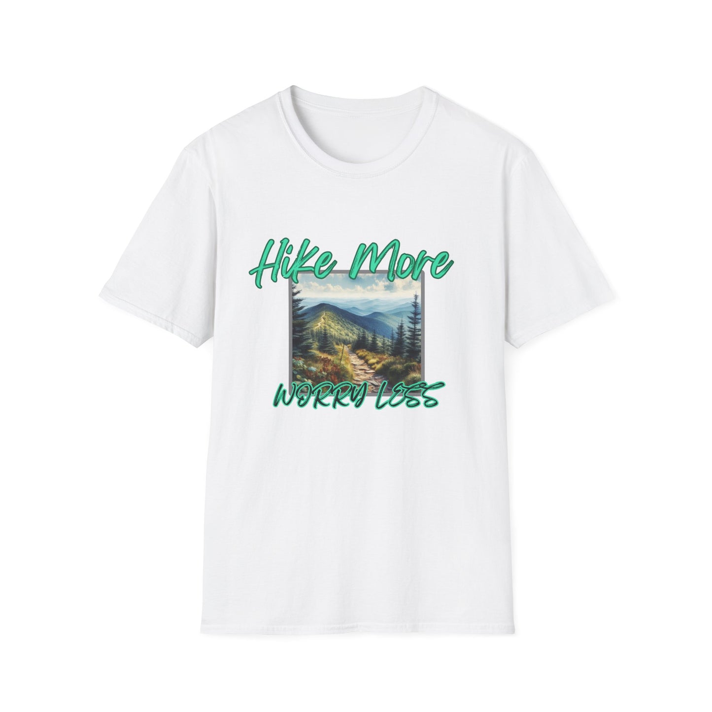 Trail Bliss Tee - Hike More, Worry Less | Eco-Friendly Ring-Spun Cotton Hiking Shirt