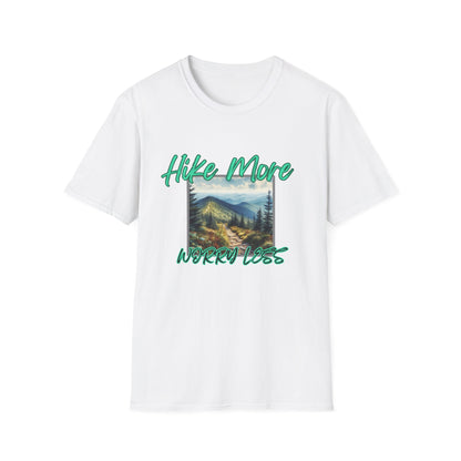 Trail Bliss Tee - Hike More, Worry Less | Eco-Friendly Ring-Spun Cotton Hiking Shirt