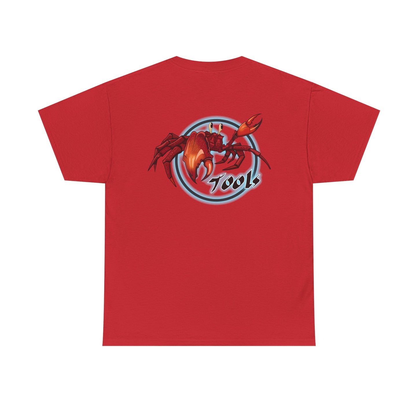 Crab-Themed Unisex Heavy Cotton Tee - Fun Seafood T-Shirt, Beach Wear, Summer Party, Ocean Lover Gift, Casual Style