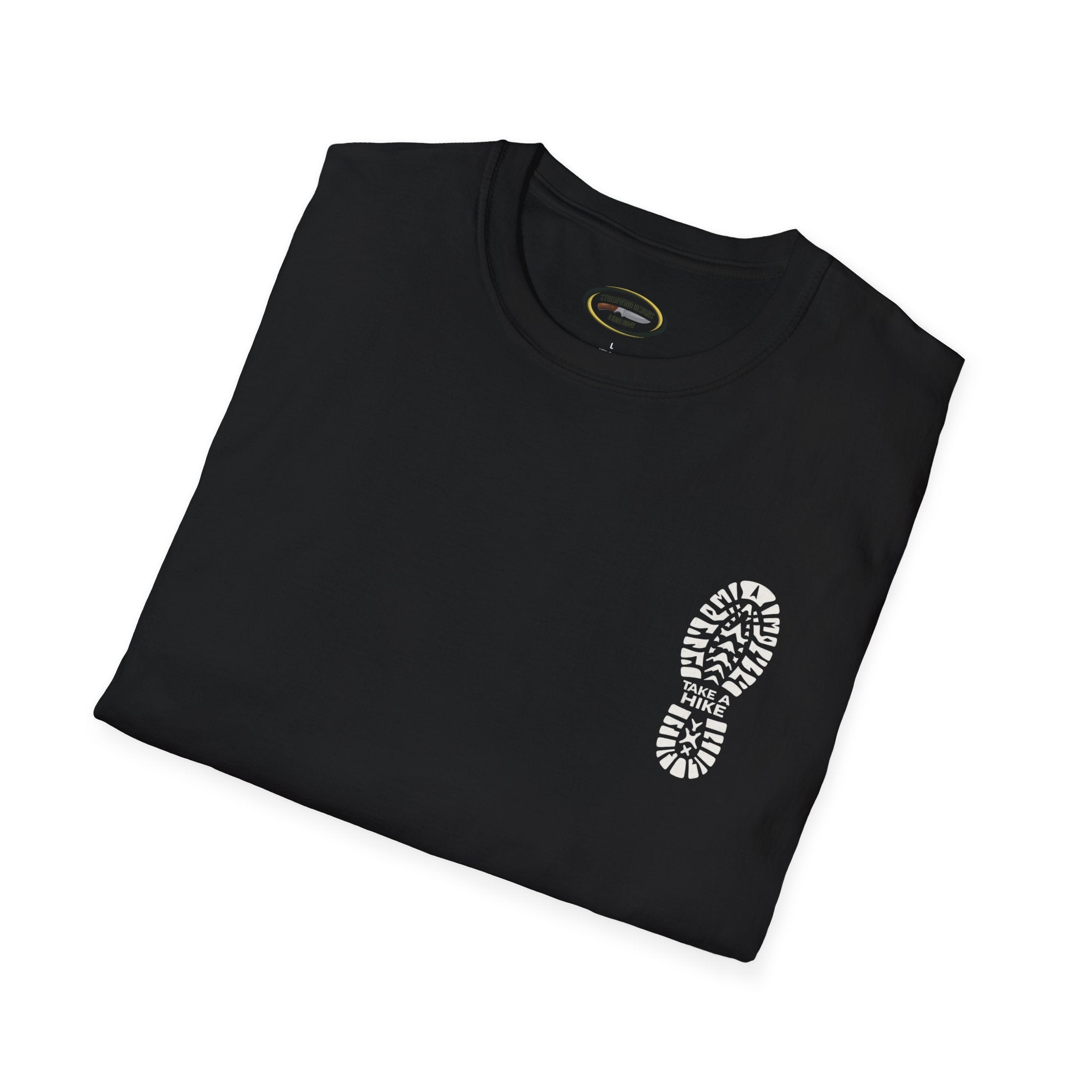 Unisex Take a Hike Soft-Style Tee - 100% Cotton Comfort with Durable Twill Tape & Ribbed Collar