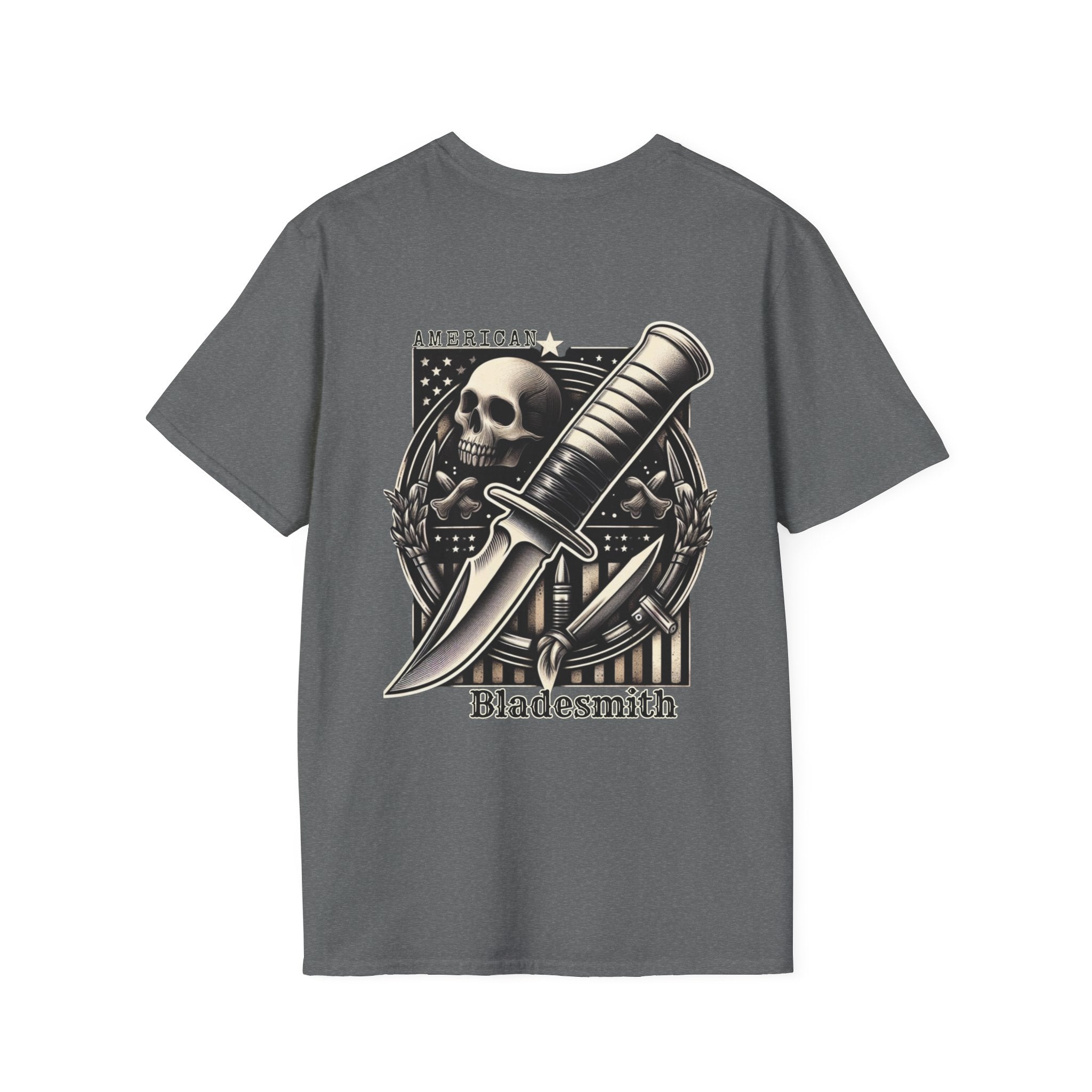 American Bladesmith Unisex T-Shirt - Durable Ring-Spun Cotton Tee with Ribbed Collar and Twill Tape Shoulders