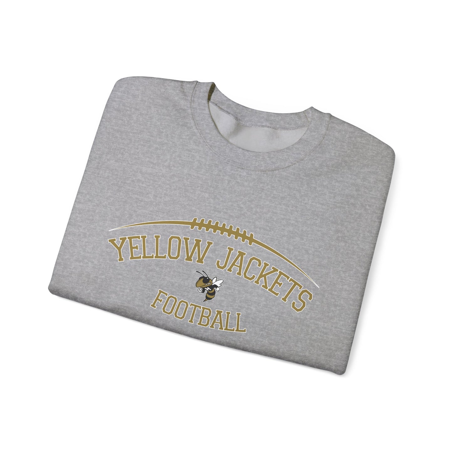 Yellow Jackets Football Crewneck Sweatshirt | Unisex Athletic Apparel, Comfy Casualwear, Sports Team Gear, Gift for Fans, Football Season