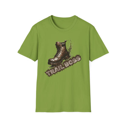 Trail Boss Cotton Tee: Bear-Proof Humor, Eco-Friendly Comfort, Versatile Outdoor Wear