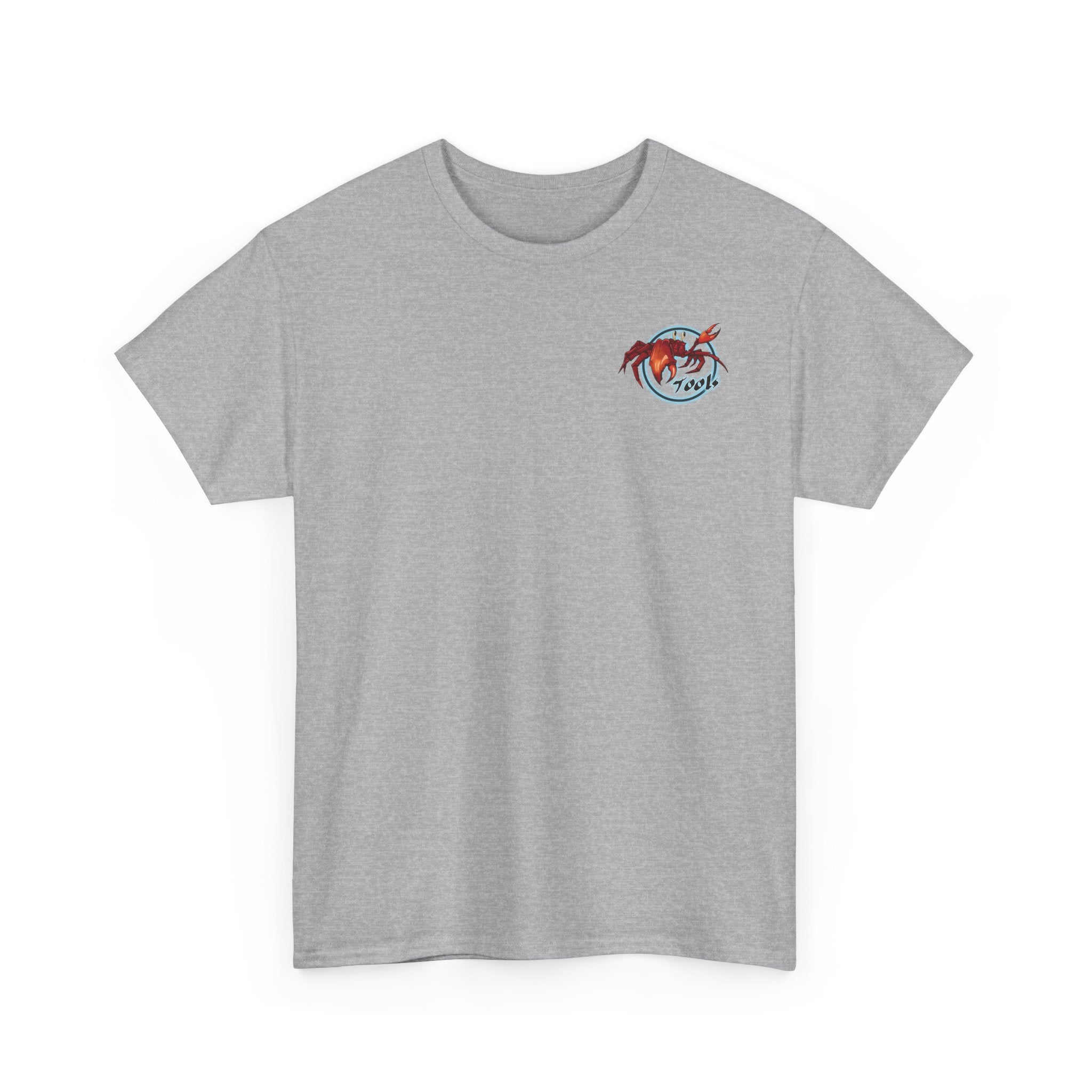 Crab-Themed Unisex Heavy Cotton Tee - Fun Seafood T-Shirt, Beach Wear, Summer Party, Ocean Lover Gift, Casual Style