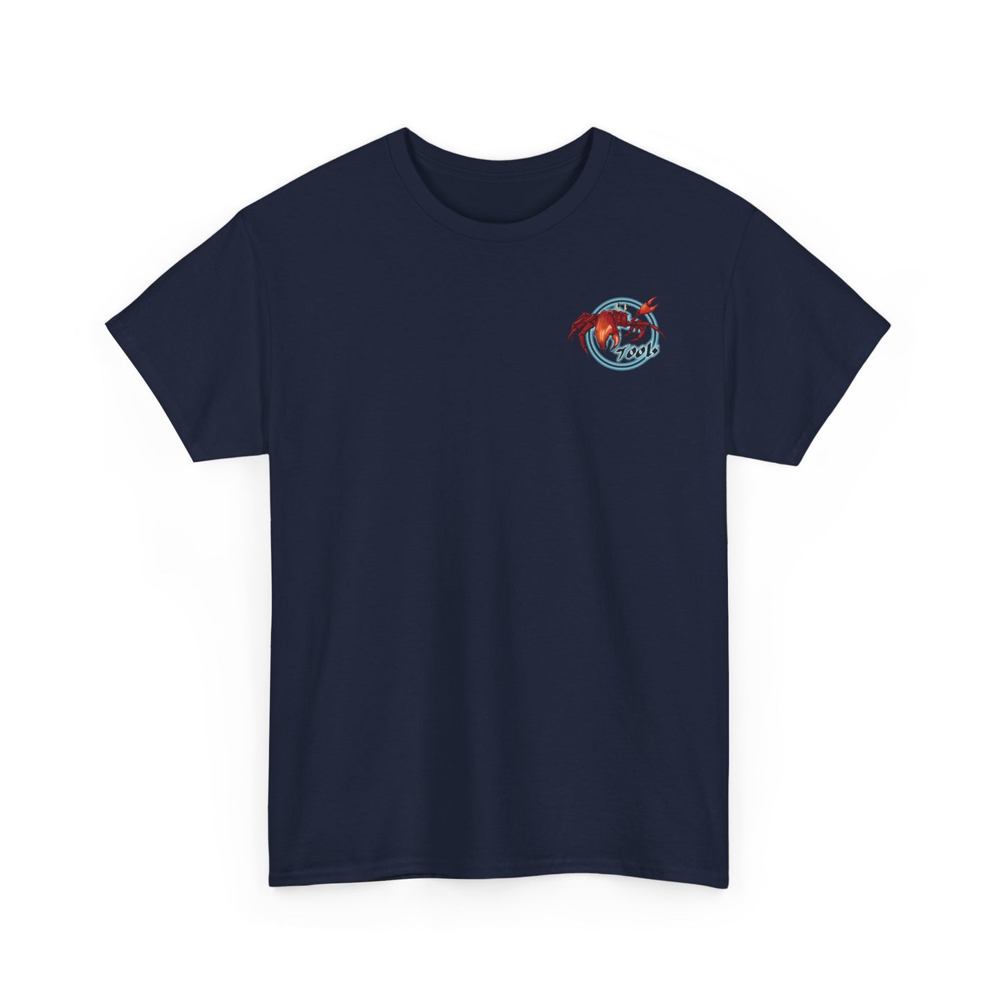 Crab-Themed Unisex Heavy Cotton Tee - Fun Seafood T-Shirt, Beach Wear, Summer Party, Ocean Lover Gift, Casual Style