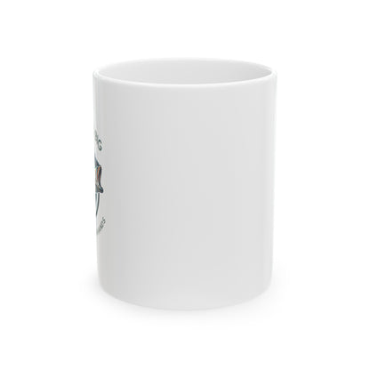 Bass Angler Delight - 11oz or 15oz Ceramic Mugs with Humorous Fishing Slogan, Eco-Friendly, Perfect for Hot & Cold Drinks