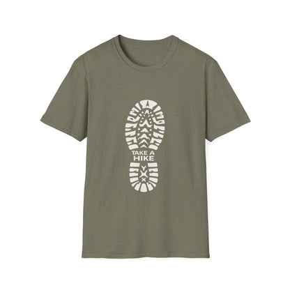 Unisex Take a Hike Soft-Style Tee - 100% Cotton Comfort with Durable Twill Tape & Ribbed Collar