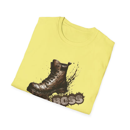 Trail Boss Cotton Tee: Bear-Proof Humor, Eco-Friendly Comfort, Versatile Outdoor Wear