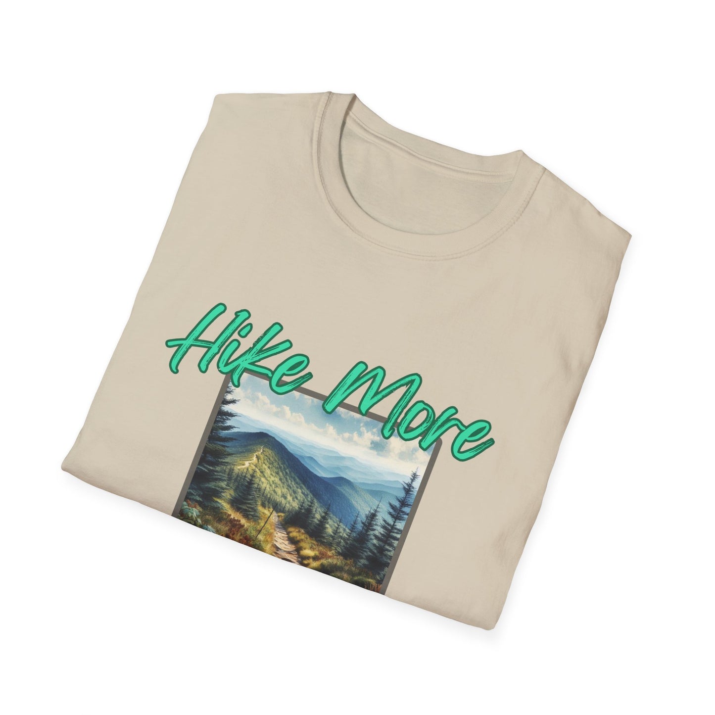 Trail Bliss Tee - Hike More, Worry Less | Eco-Friendly Ring-Spun Cotton Hiking Shirt