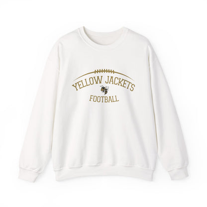 Yellow Jackets Football Crewneck Sweatshirt, Unisex Sports Apparel, Team Spirit Gear, Cozy Game Day Sweatshirt, Fall Fashion