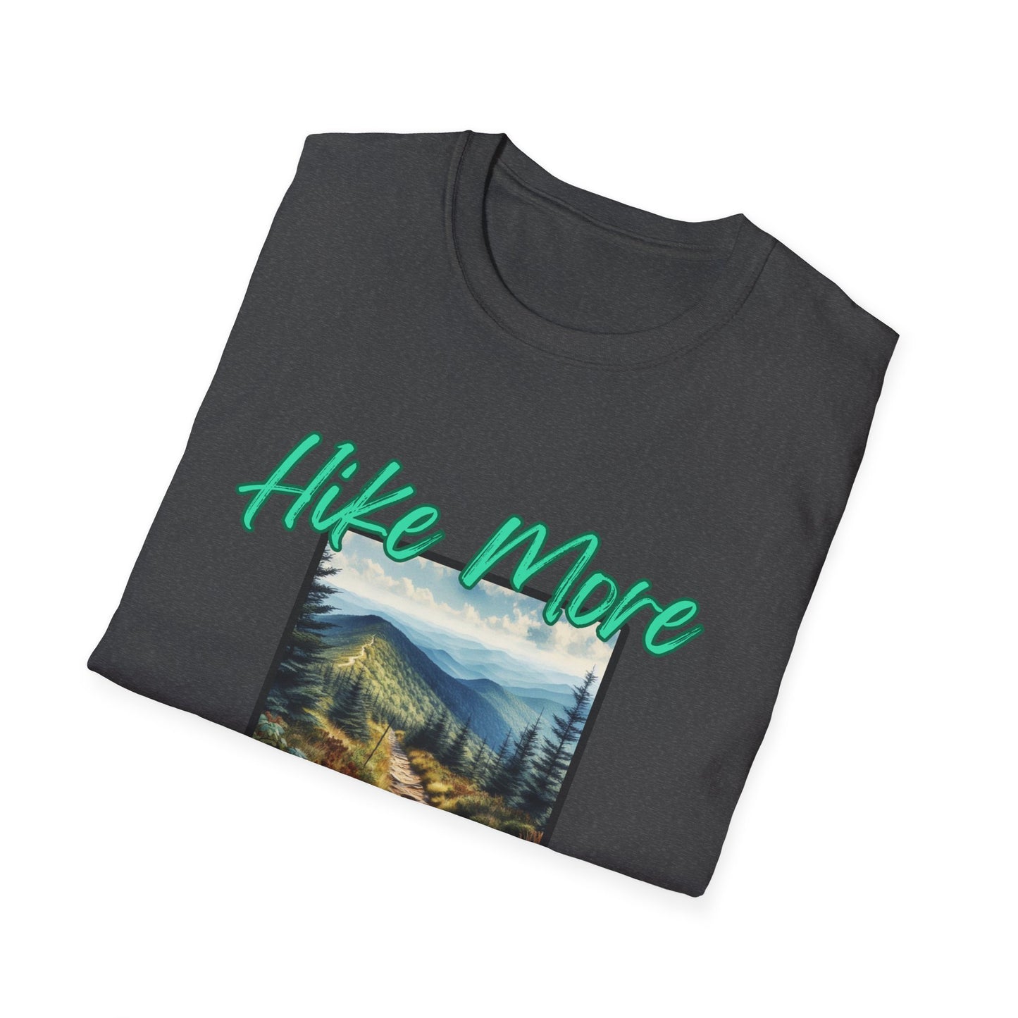 Trail Bliss Tee - Hike More, Worry Less | Eco-Friendly Ring-Spun Cotton Hiking Shirt