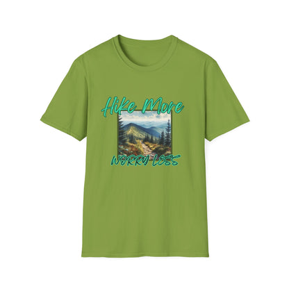 Trail Bliss Tee - Hike More, Worry Less | Eco-Friendly Ring-Spun Cotton Hiking Shirt