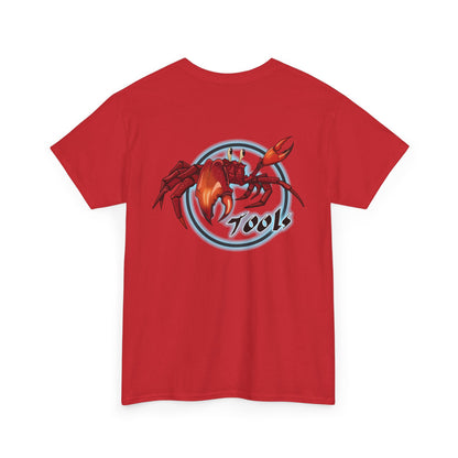 Crab-Themed Unisex Heavy Cotton Tee - Fun Seafood T-Shirt, Beach Wear, Summer Party, Ocean Lover Gift, Casual Style