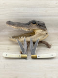 San Mi Damascus Trapper – Bleached Camel Bone