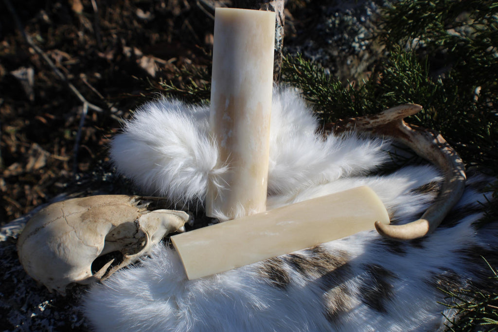 Natural Camel Bone Knife Scales  Organic Cream Handle Material (5" x 1.5" x 1/4")