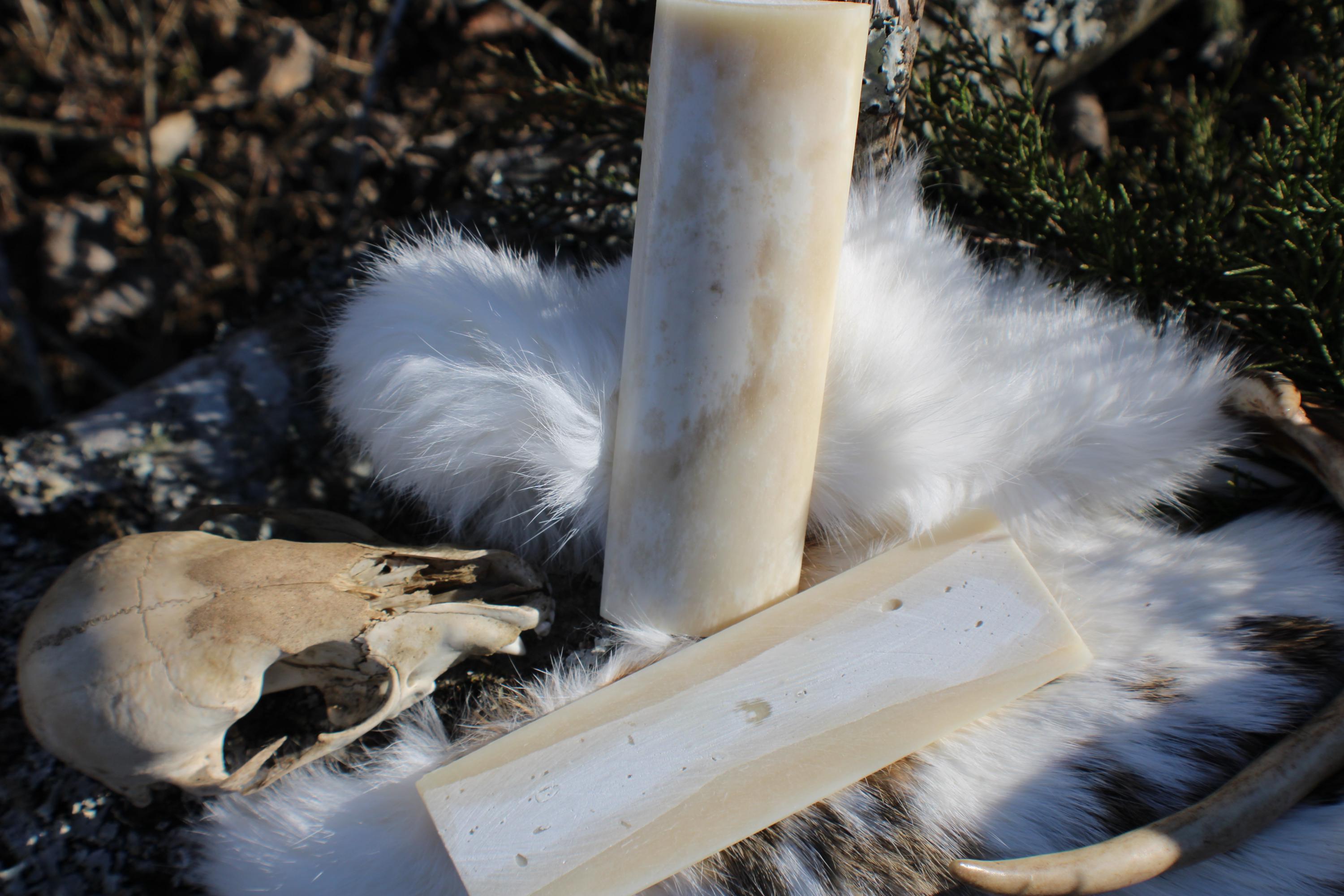 Natural Camel Bone Knife Scales  Organic Cream Handle Material (5" x 1.5" x 1/4")