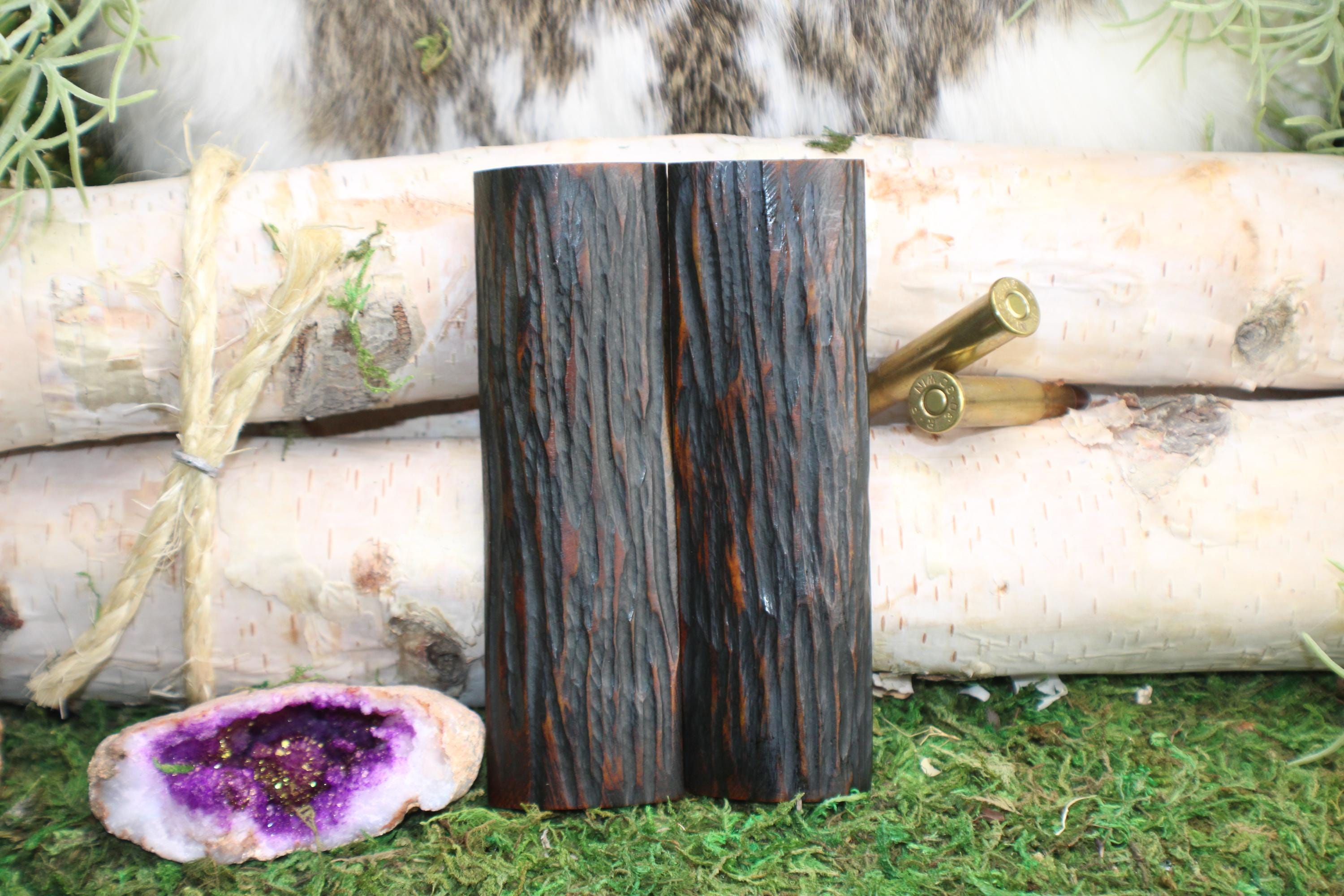 Handle Scales from CAMEL BONE in Amber JIGGED Pattern Vintage Rustic Feel Knife Slab Set Strong Durable Animal Bone Restoring Supply