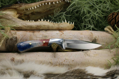 Handmade Donovan Byers Drop Point Knife | Leather Sheath Included | Unique Gift for Hunters & Collectors | Personalized gift for him | groom