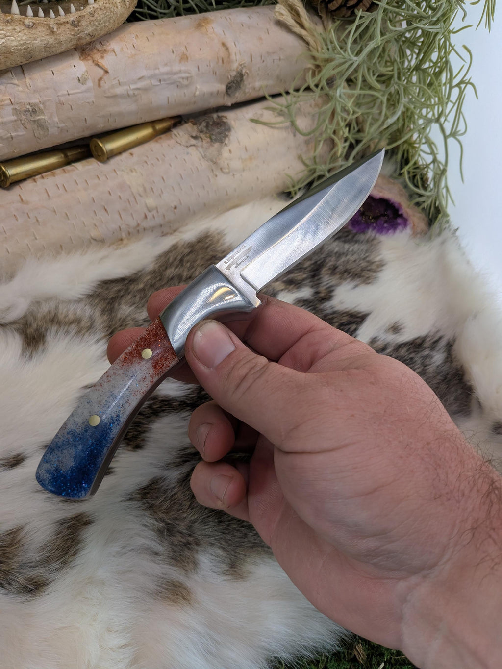 Handmade Donovan Byers Drop Point Knife | Leather Sheath Included | Unique Gift for Hunters & Collectors | Personalized gift for him | groom
