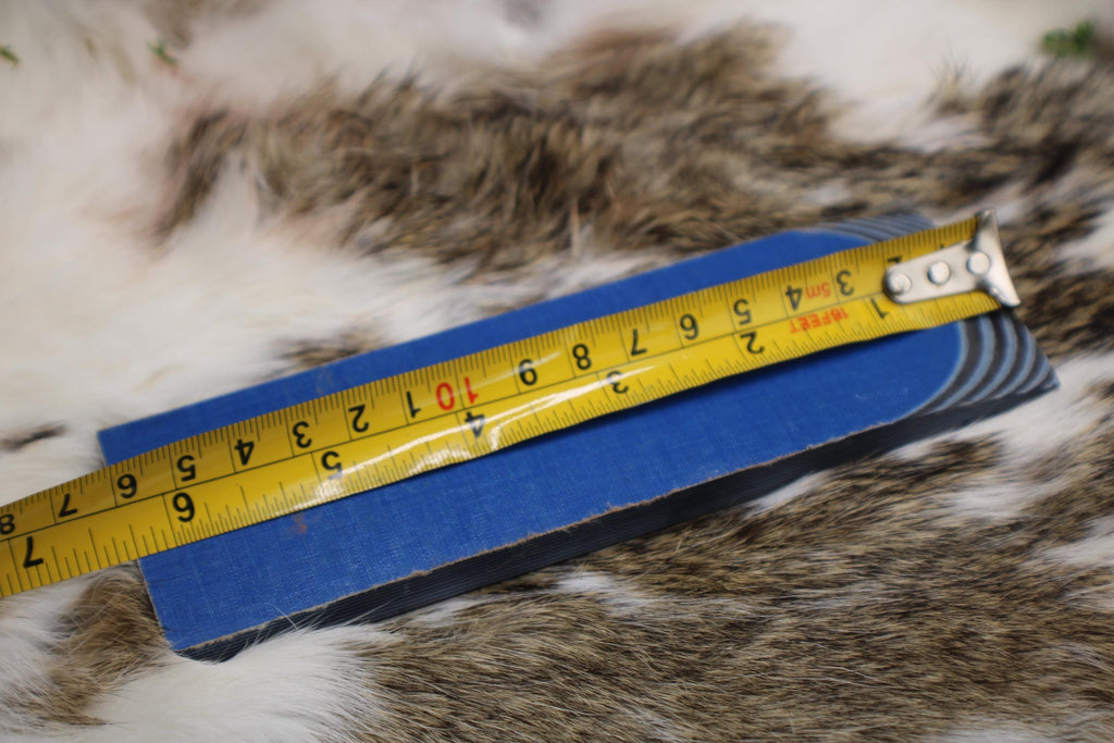 Knife Handle Pair black and Blue micarta approximately 6.25x 2 x .25